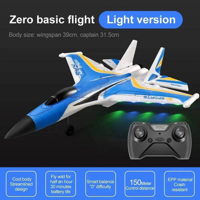 RC Glider Toy Big Size Folding Wing Low Power Outdoor Remote Control Airplane Toy - TheWellBeing4All