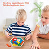 Preschool Tangram Board Brain IQ Test Game Montessori Toys 3D Hexagonal Wooden Puzzles Educational Toys - TheWellBeing4All