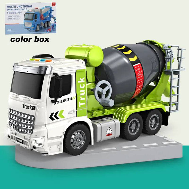 Truck Cement Mixing Discharge Acousto-optic Concrete Set Toy Car Toys for Kids 2 To 4 Years Old - TheWellBeing4All