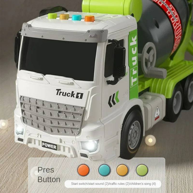 Truck Cement Mixing Discharge Acousto-optic Concrete Set Toy Car Toys for Kids 2 To 4 Years Old - TheWellBeing4All