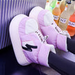 Winter Warm Shoes Plush Lining Indoor Slippers Couples Platform Heel High Top Snow Boots - TheWellBeing4All