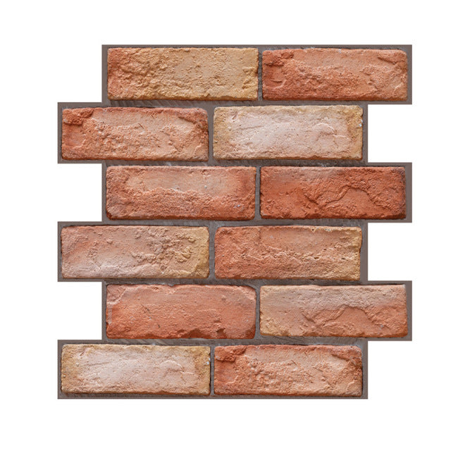 Wall Stickers Self-adhesive Wallpaper Brick Pattern - The Well Being The Well Being JQZ651 / 30x30cm Ludovick-TMB Wall Stickers Self-adhesive Wallpaper Brick Pattern