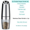 Automatic Salt Pepper Mill Grinder Electric Stainless Steel - The Well Being The Well Being Grinder Sliver Ludovick-TMB Automatic Salt Pepper Mill Grinder Electric Stainless Steel