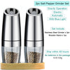 Automatic Salt Pepper Mill Grinder Electric Stainless Steel - The Well Being The Well Being Stand Set 2 Ludovick-TMB Automatic Salt Pepper Mill Grinder Electric Stainless Steel