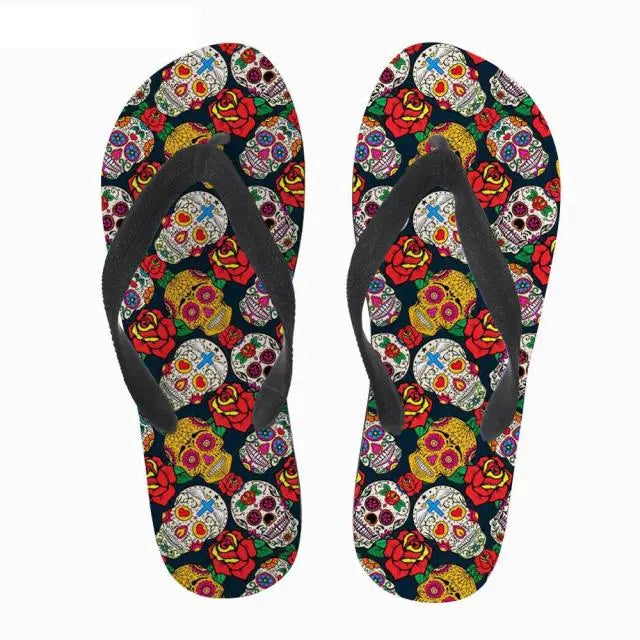 Flip Flops Soft Rubber Sole Flat Slippers - The Well Being The Well Being Z4324AB / 35 Ludovick-TMB Flip Flops Soft Rubber Sole Flat Slippers