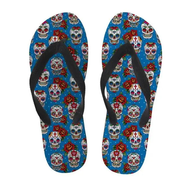 Flip Flops Soft Rubber Sole Flat Slippers - The Well Being The Well Being Z4486AB / 39 Ludovick-TMB Flip Flops Soft Rubber Sole Flat Slippers