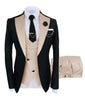 High Quality Black Brown Wedding Costume Homme Groom Bridegroom Wear Men Suits Tuxedos Blazer Slim Fit Terno Masculino 3 Pieces - The Well Being The Well Being as picture 17 / XS(EU 44) Ludovick-TMB High Quality Black Brown Wedding Costume Homme Groom Bridegroom Wear Men Suits Tuxedos Blazer Slim Fit Terno Masculino 3 Pieces