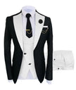 High Quality Black Brown Wedding Costume Homme Groom Bridegroom Wear Men Suits Tuxedos Blazer Slim Fit Terno Masculino 3 Pieces - The Well Being The Well Being Ludovick-TMB High Quality Black Brown Wedding Costume Homme Groom Bridegroom Wear Men Suits Tuxedos Blazer Slim Fit Terno Masculino 3 Pieces
