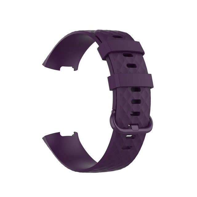 Watch Bands Silicone Wristband Strap For Fitbit Charge 4&3 Bracelet Sport - The Well Being The Well Being Dark purple / L Ludovick-TMB Watch Bands Silicone Wristband Strap For Fitbit Charge 4&3 Bracelet Sport