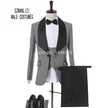 Latest Coat Pant Design 2018 Italian Slim Fit Plaid Formal Suit Wear Groom Tuxedo Groomsmen Wedding Dinner Party Suit Bridegroom - The Well Being The Well Being as picture / XS Ludovick-TMB Latest Coat Pant Design 2018 Italian Slim Fit Plaid Formal Suit Wear Groom Tuxedo Groomsmen Wedding Dinner Party Suit Bridegroom
