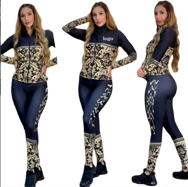 Long Sleeve 2 Pieces Clothes Suit Ladies Outfits - The Well Being The Well Being Ludovick-TMB Long Sleeve 2 Pieces Clothes Suit Ladies Outfits
