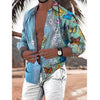 Men Shirts Spring Summer Vintage Printed Long-sleeved Thin Button Imitation Linen Loose Shirt For Men Large Size Casual Clothes - The Well Being The Well Being A005 / XXL Ludovick-TMB Men Shirts Spring Summer Vintage Printed Long-sleeved Thin Button Imitation Linen Loose Shirt For Men Large Size Casual Clothes