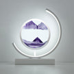 Moving Sand Art Picture Round Glass - The Well Being The Well Being White Moon-Purple / Remote control Ludovick-TMB Moving Sand Art Picture Round Glass