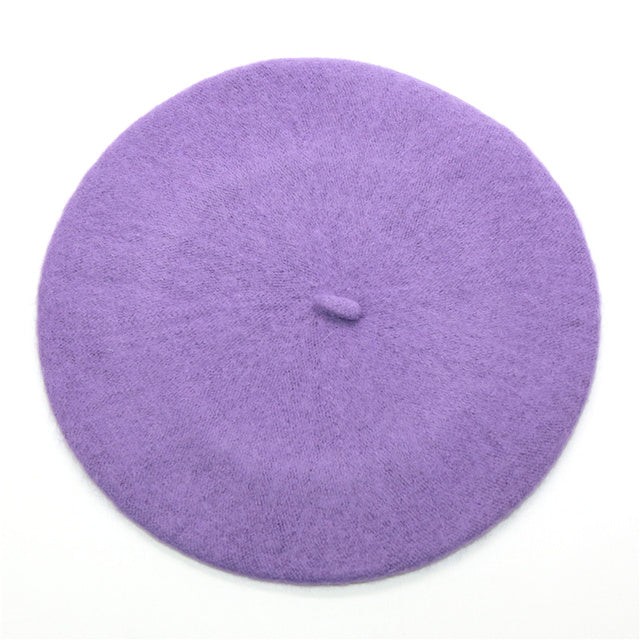 Plaid Beret Hats - The Well Being The Well Being light purple 200003699 Ludovick-TMB Plaid Beret Hats