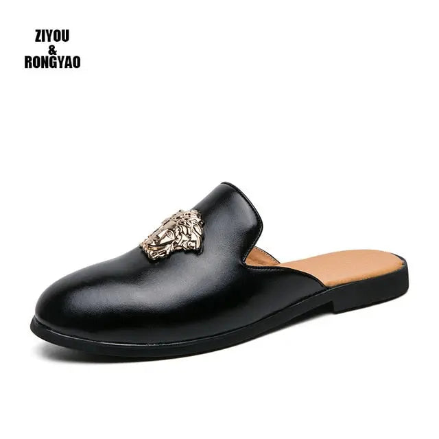 New summer breath Slippers men Slides fluffy Plush Sandals Flat House Shoes Casual Raccoon Flip Flops leather men shoe - The Well Being The Well Being 6605black / 8 Ludovick-TMB New summer breath Slippers men Slides fluffy Plush Sandals Flat House Shoes Casual Raccoon Flip Flops leather men shoe