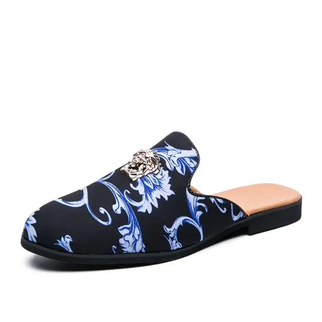 New summer breath Slippers men Slides fluffy Plush Sandals Flat House Shoes Casual Raccoon Flip Flops leather men shoe - The Well Being The Well Being 6608blue / 9 Ludovick-TMB New summer breath Slippers men Slides fluffy Plush Sandals Flat House Shoes Casual Raccoon Flip Flops leather men shoe