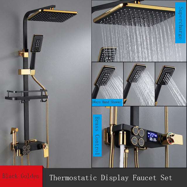 Thermostatic Digital Display Shower - The Well Being The Well Being Thermostatic-Dis-D / UK Ludovick-TMB Thermostatic Digital Display Shower