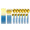 Stainless Steel Set - The Well Being The Well Being Ca / 24PCS Blue Gold Ludovick-TMB Stainless Steel Set