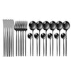 Stainless Steel Set - The Well Being The Well Being Ca / 24PCS Black Ludovick-TMB Stainless Steel Set