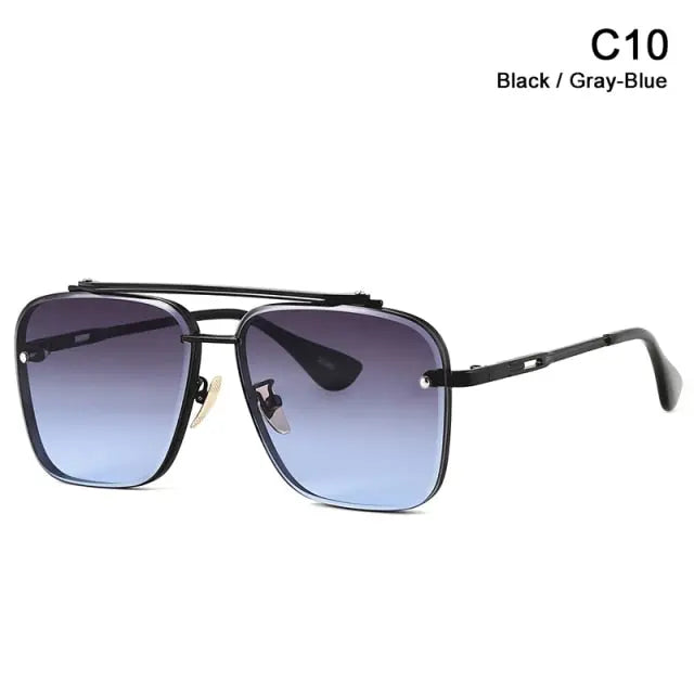 Sunglasses - The Well Being The Well Being C10 Black Gray-Blue / UV400 Ludovick-TMB Sunglasses