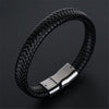 Trendy Genuine Leather Bracelets Men Stainless Steel Multilayer Braided Rope Bracelets - The Well Being The Well Being H22204 / SPAIN Ludovick-TMB Trendy Genuine Leather Bracelets Men Stainless Steel Multilayer Braided Rope Bracelets