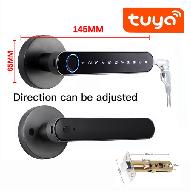 Fingerprint Smart Door Lock Password Electronic Digital Lock Keyless Entry Door Knobs lock - The Well Being The Well Being Ludovick-TMB Fingerprint Smart Door Lock Password Electronic Digital Lock Keyless Entry Door Knobs lock