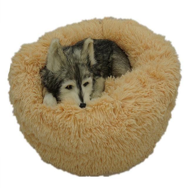 Round Pet Bed - The Well Being The Well Being Beige Yellow / 100cm Ludovick-TMB Round Pet Bed