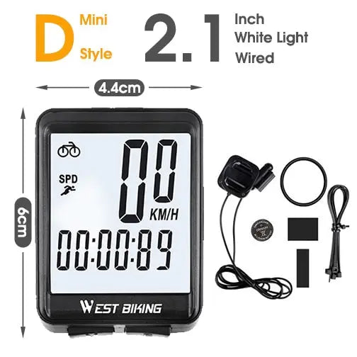 WEST BIKING Bicycle Computer digital Speedometer Odometer Backlight Wireless Wired Bike Stopwatch Computer Bicycle Accessories - The Well Being The Well Being D Wired White / SPAIN Ludovick-TMB WEST BIKING Bicycle Computer digital Speedometer Odometer Backlight Wireless Wired Bike Stopwatch Computer Bicycle Accessories