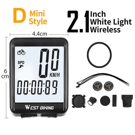 WEST BIKING Bicycle Computer digital Speedometer Odometer Backlight Wireless Wired Bike Stopwatch Computer Bicycle Accessories - The Well Being The Well Being D Wireless White / SPAIN Ludovick-TMB WEST BIKING Bicycle Computer digital Speedometer Odometer Backlight Wireless Wired Bike Stopwatch Computer Bicycle Accessories