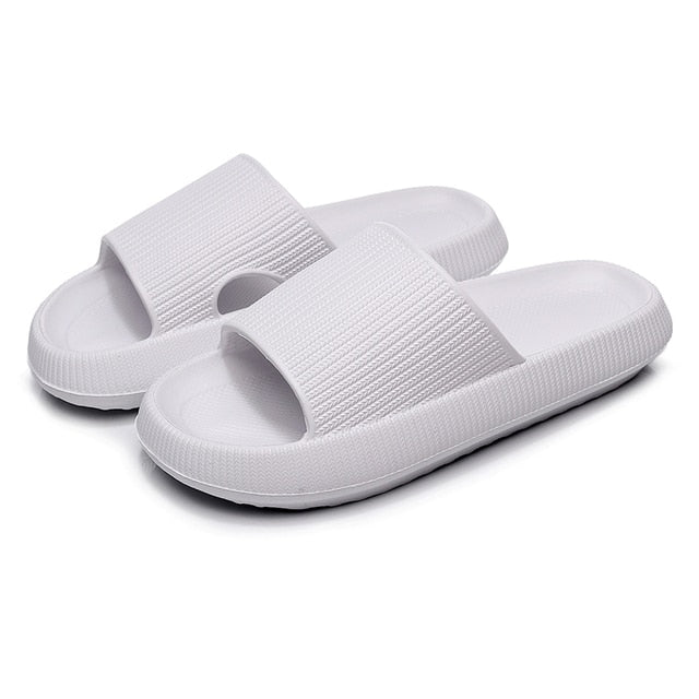 Women Thick Sole Home Slippers - The Well Being The Well Being white / 250mm(38-39) Ludovick-TMB Women Thick Sole Home Slippers