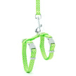 Adjustable Nylon Cat and Dog Harness with Reflective Strip and Quick Release, Ideal for Walking and Training - Available in Various Colors and Patterns - The Well Being The Well Being Green Dot Print / M Ludovick-TMB Adjustable Nylon Cat and Dog Harness with Reflective Strip and Quick Release, Ideal for Walking and Training - Available in Various Colors and Patterns