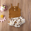 Toddler Infant Baby Girl Cotton Casual Outfits Set. Leopard Shorts plus Headband - The Well Being The Well Being J / 6M Ludovick-TMB Toddler Infant Baby Girl Cotton Casual Outfits Set. Leopard Shorts plus Headband