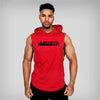 Bodybuilding Hooded Sleeveless Shirt Fitness Mens Tank Top Muscle Vest Cotton Gym Tank Top Sportswear - The Well Being The Well Being red / XXL Ludovick-TMB Bodybuilding Hooded Sleeveless Shirt Fitness Mens Tank Top Muscle Vest Cotton Gym Tank Top Sportswear