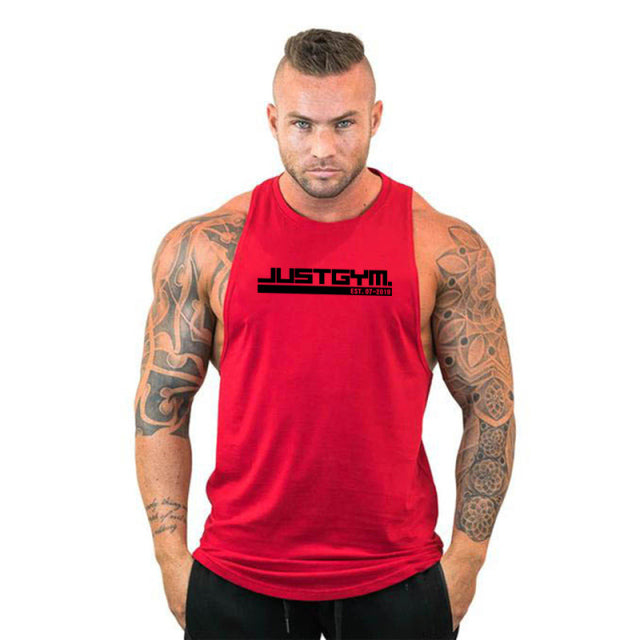 Bodybuilding Hooded Sleeveless Shirt Fitness Mens Tank Top Muscle Vest Cotton Gym Tank Top Sportswear - The Well Being The Well Being red64 / XXL Ludovick-TMB Bodybuilding Hooded Sleeveless Shirt Fitness Mens Tank Top Muscle Vest Cotton Gym Tank Top Sportswear