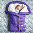 Infant Sleeping Blanket Footmuff Cotton Envelope - The Well Being The Well Being purple Ludovick-TMB Infant Sleeping Blanket Footmuff Cotton Envelope