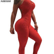 Slim Jumpsuit Fitness Tracksuit - The Well Being The Well Being red / XL / United States Ludovick-TMB Slim Jumpsuit Fitness Tracksuit