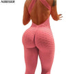 Slim Jumpsuit Fitness Tracksuit - The Well Being The Well Being pink / XL / United States Ludovick-TMB Slim Jumpsuit Fitness Tracksuit