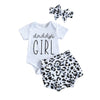 Toddler Baby Girls Clothes Sets Leopard Print Short Sleeve Romper Tops Bow Shorts Headband 3pcs Outfit Set - The Well Being The Well Being F / 12M Ludovick-TMB Toddler Baby Girls Clothes Sets Leopard Print Short Sleeve Romper Tops Bow Shorts Headband 3pcs Outfit Set