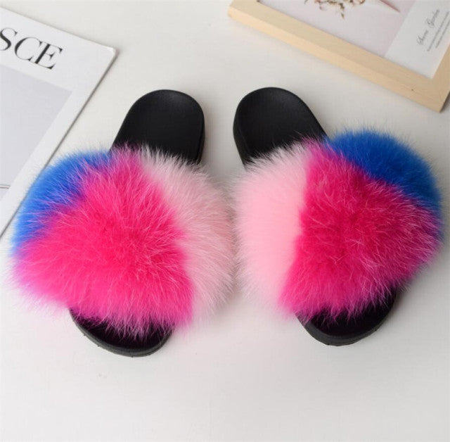 Furry Slippers - The Well Being The Well Being as pic shows 6 / 6 / China Ludovick-TMB Furry Slippers