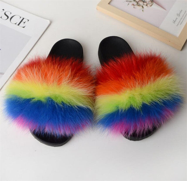 Furry Slippers - The Well Being The Well Being as pic shows 27 / 10 / China Ludovick-TMB Furry Slippers