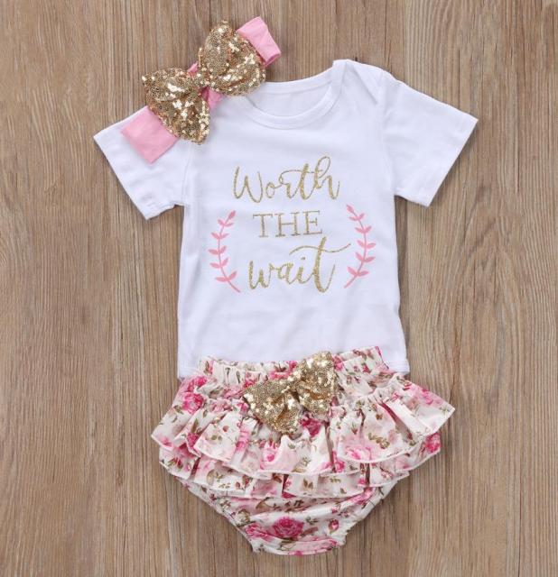 Baby Girl Daddy Princess Romper. Shorts Headwear Summer Outfit Girls Clothes - The Well Being The Well Being Red / 18M Ludovick-TMB Baby Girl Daddy Princess Romper. Shorts Headwear Summer Outfit Girls Clothes