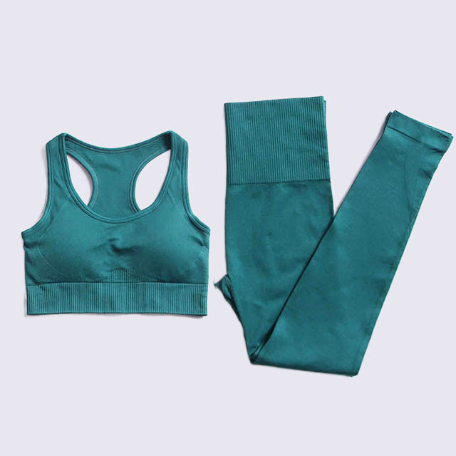 Energy Seamless Yoga Set Sport Outfit For Woman Gym Clothing Fitness Long Sleeve Crop Top High Waist Leggings Running Sportswear - The Well Being The Well Being 2pcs-Light green 2 / M Ludovick-TMB Energy Seamless Yoga Set Sport Outfit For Woman Gym Clothing Fitness Long Sleeve Crop Top High Waist Leggings Running Sportswear