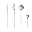 Gold Cutlery Set Forks Spoons Knives - The Well Being The Well Being UK / matte white silver Ludovick-TMB Gold Cutlery Set Forks Spoons Knives