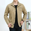 MEN Shirt Oversize Loose Long Sleeve - The Well Being The Well Being 67001 khaki / L Ludovick-TMB MEN Shirt Oversize Loose Long Sleeve