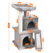 Multi-Level Cat Tree For Cats With Cozy Perches Stable Cat Climbing Frame Cat Scratch Board Toys - The Well Being The Well Being AMT0014GY / 180cm / United States Ludovick-TMB Multi-Level Cat Tree For Cats With Cozy Perches Stable Cat Climbing Frame Cat Scratch Board Toys