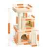 Multi-Level Cat Tree For Cats With Cozy Perches Stable Cat Climbing Frame Cat Scratch Board Toys - The Well Being The Well Being AMT0014BG / 180cm / France Ludovick-TMB Multi-Level Cat Tree For Cats With Cozy Perches Stable Cat Climbing Frame Cat Scratch Board Toys