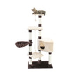 Multi-Level Cat Tree For Cats With Cozy Perches Stable Cat Climbing Frame Cat Scratch Board Toys - The Well Being The Well Being AMT0051BG / 180cm / United States Ludovick-TMB Multi-Level Cat Tree For Cats With Cozy Perches Stable Cat Climbing Frame Cat Scratch Board Toys