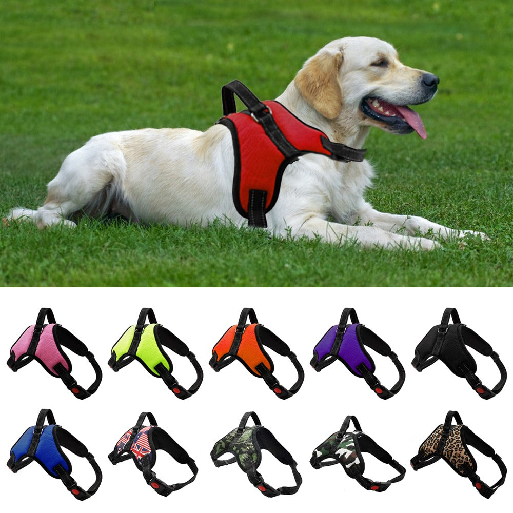 Dog and Cat Adjustable Harness with Leash Reflective and Breathable for Small and Large Dog Harness Vest Pet Supplies - The Well Being The Well Being Ludovick-TMB Dog and Cat Adjustable Harness with Leash Reflective and Breathable for Small and Large Dog Harness Vest Pet Supplies