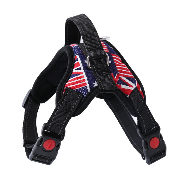 Dog and Cat Adjustable Harness with Leash Reflective and Breathable for Small and Large Dog Harness Vest Pet Supplies - The Well Being The Well Being Navy blue / S Ludovick-TMB Dog and Cat Adjustable Harness with Leash Reflective and Breathable for Small and Large Dog Harness Vest Pet Supplies