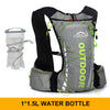 Cycling backpack for men and women, nylon bag, waterproof 8 liters, hiking and camping, 250ml water bottle with 1.5L water bag - The Well Being The Well Being gray 1.5L Ludovick-TMB Cycling backpack for men and women, nylon bag, waterproof 8 liters, hiking and camping, 250ml water bottle with 1.5L water bag